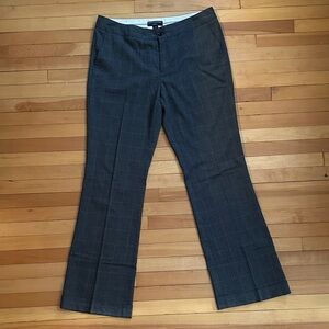 Banana Republic Gray Plaid Boot Cut Pants